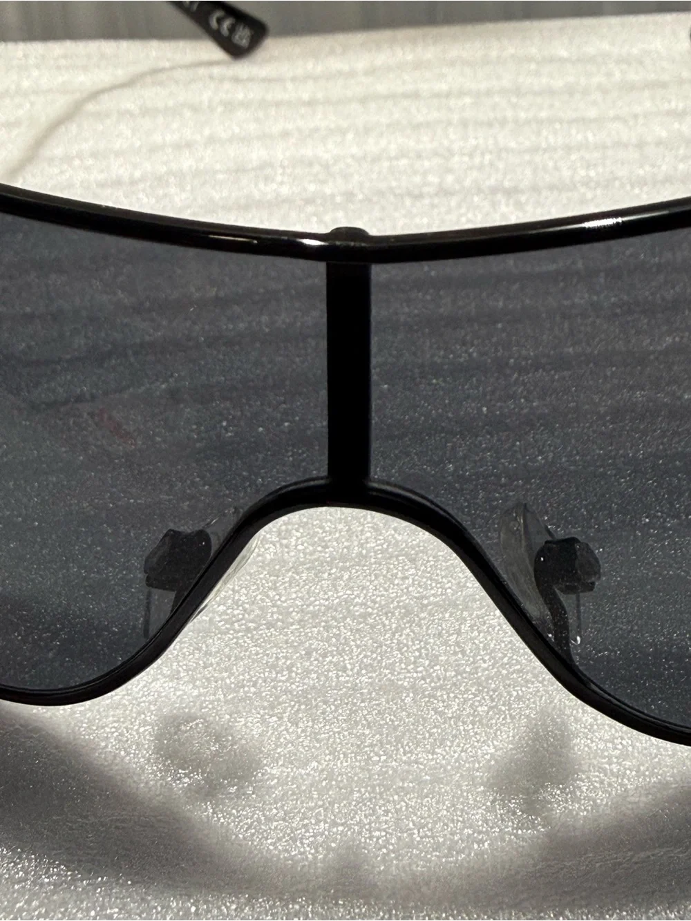 Tahari Men’s TM133 Black Shield Wraparound Sunglasses - Y2K Sport Aviator